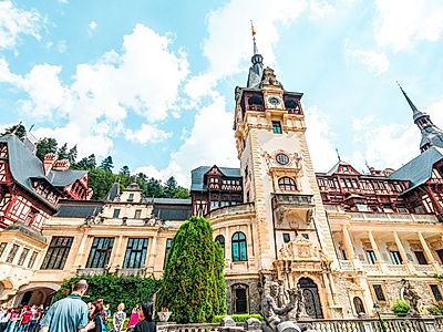 Brasov by Private Transfer With a Peles Castle Stop And Urlatoarea Waterfall Hike