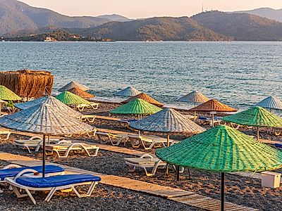 Catch some rays on Calis Beach