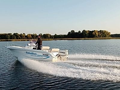 Private Motorboat Cruise on a Great Masurian Lake Trail