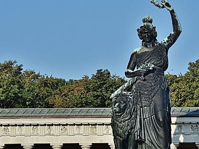 See the Skyline from Inside the Bavaria Statue